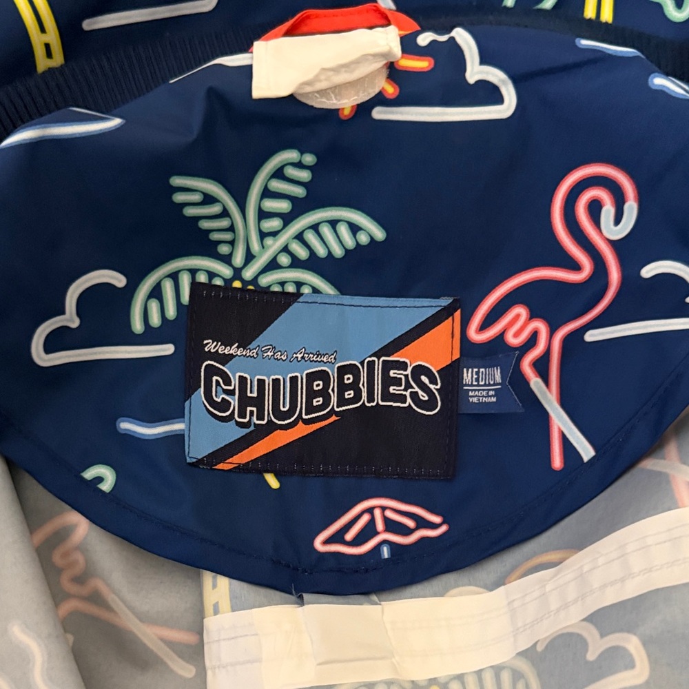 Chubbies Neon Patterned Windbreaker Jacket With R… - image 6